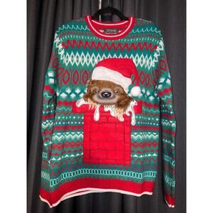 Ugly Christmas Sweater Xmas Size Medium Sloth